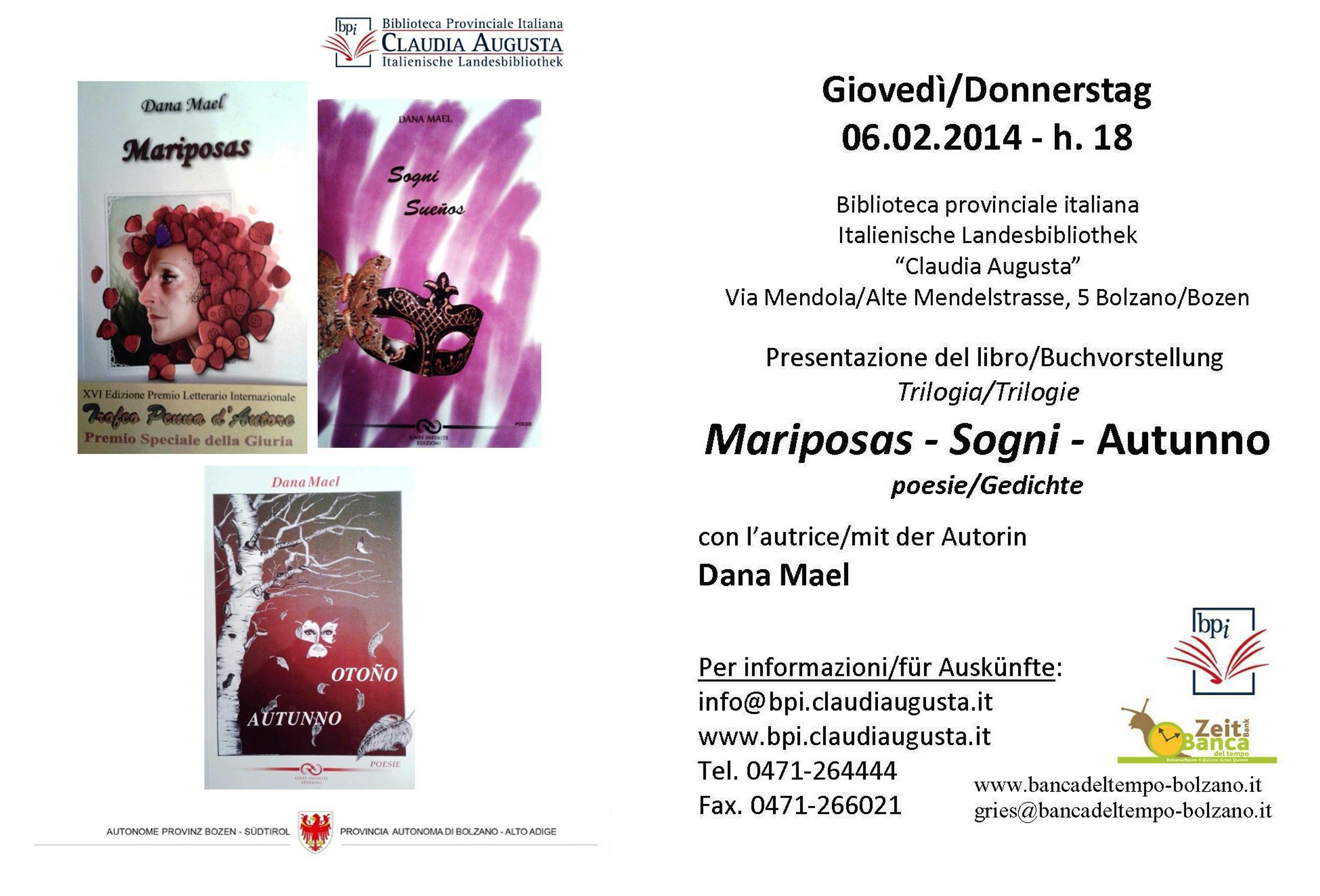 Buchvorstellung locandina Dana Mael